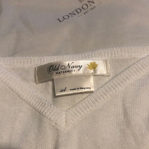 Old navy maternity white tank top size XL - Picture 2 of 5